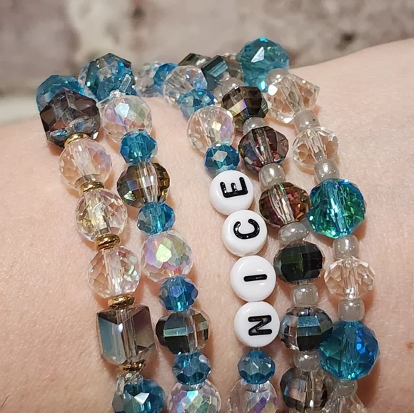 Bejeweled Friendship Bracelets Set Of 5 - Picture 7 of 9